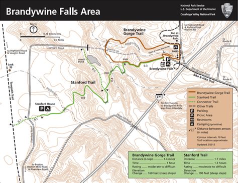 Brandywine Falls Trail Map