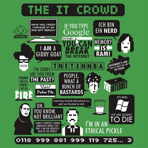 "The IT Crowd Quotes" T-Shirts & Hoodies by Tom Trager | Redbubble