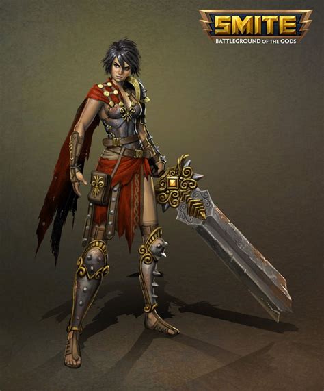 Smite - Bellona Concept, Brian Wells | Fantasy female warrior, Smite ...