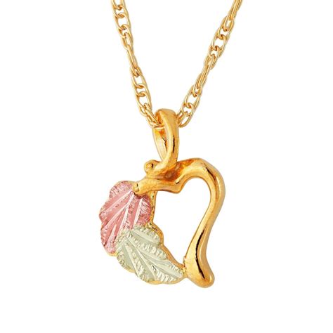 Black Hills Gold Petite Heart Pendant - G L03092