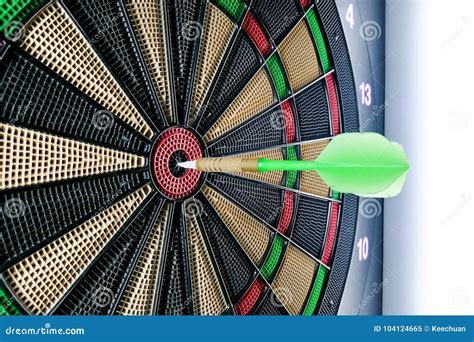 Close-up on Dart Pin on Board Bullseye Stock Image - Image of success ...