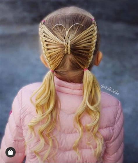 22 Beautiful Kids Hairstyles | Coiffure papillon, Coiffure enfant ...