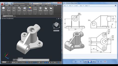 Autocad 3D practice drawing : SourceCAD - YouTube