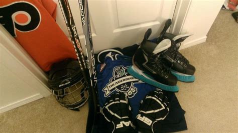 New gear - I can finally play stick-and-puck! I can't believe I waited until I was 23 to start ...