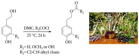 Antioxidants | Free Full-Text | Synthesis of Lipophilic Esters of Tyrosol, Homovanillyl Alcohol ...