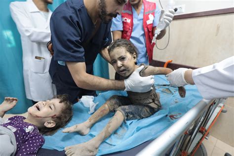 Israeli Attacks on Gaza Expose Wounded Children with No Surviving ...