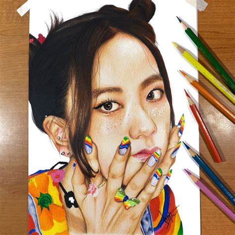 Drawing Jisoo [BLACKPINK] | Silvy Tjan - YouTube | Drawings, Art, How ...