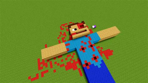 Minecraft Steve Dies Again : Shot to death - YouTube