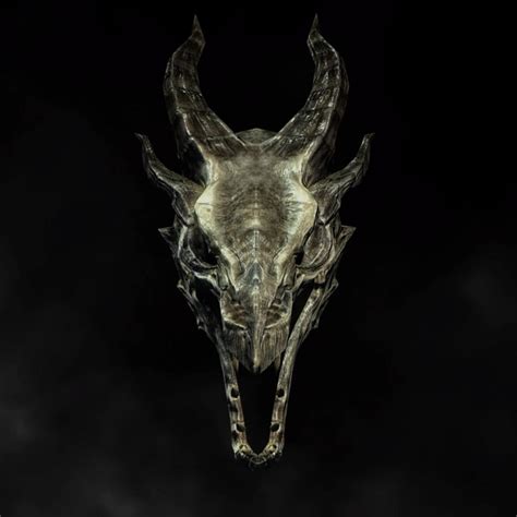 Skyrim Dragon Skull Wallpaper by JCRPrints on DeviantArt