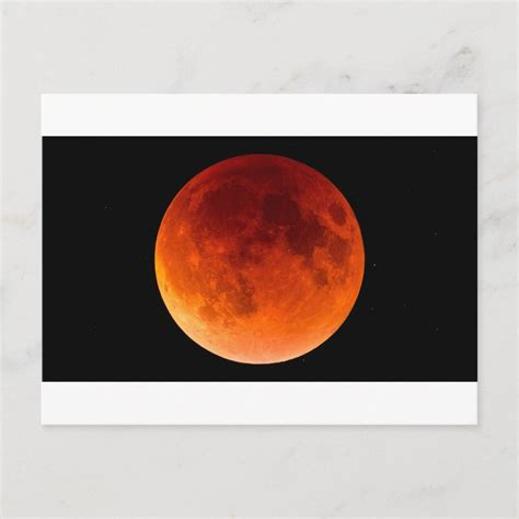 Eclipse of the Blood Moon Postcard | Zazzle