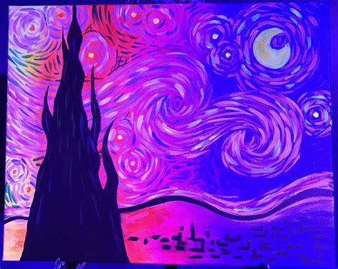 Check out our Black Light Painting - Pinot's Palette