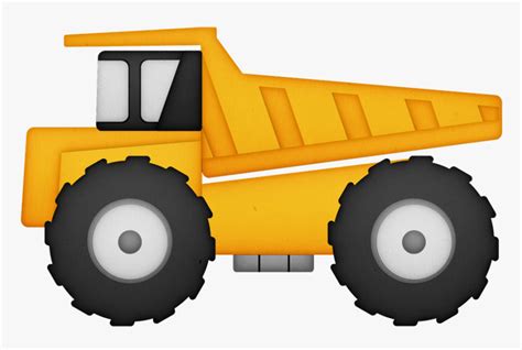 Clip Art Construction Heavy Machinery Dump Truck Road - Heavy Equipment Clipart Png, Transparent ...