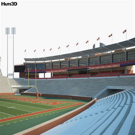 Memorial Stadium Clemson 3D model - Architecture on Hum3D