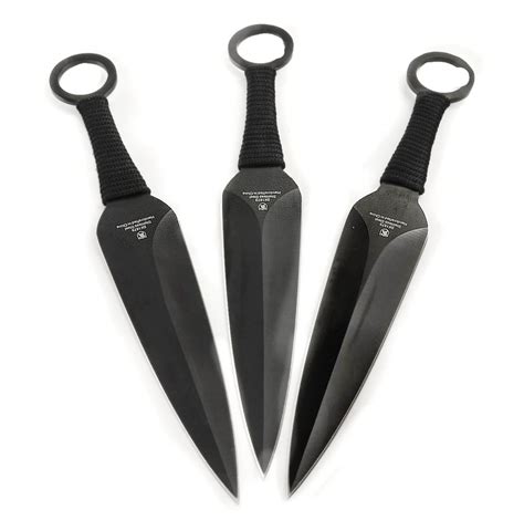 Triple Threat Kunai Ninja Tactical Throwing Knife Set 3 - 9" Throwers w/Sheath 760729187955 | eBay