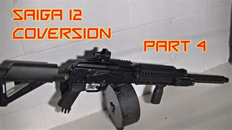 Saiga 12 Conversion - Pistol Grip and Trigger Guard Installation Part 4/5 - YouTube