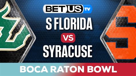 Boca Raton Bowl: South Florida vs Syracuse | College Football Predictions, Picks and Best Bets ...