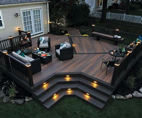 Incredible trex deck lighting ideas that will impress you | Deck design, Patio design, Decks ...