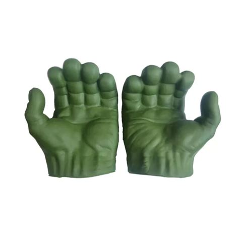 KIDS AVENGERS HULK Smash Hands Boxing Fists Gloves Soft Cosplay Toy ...