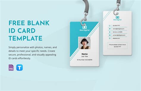 Blank ID Card Template in Word, PDF, Google Docs, PNG - Download | Template.net