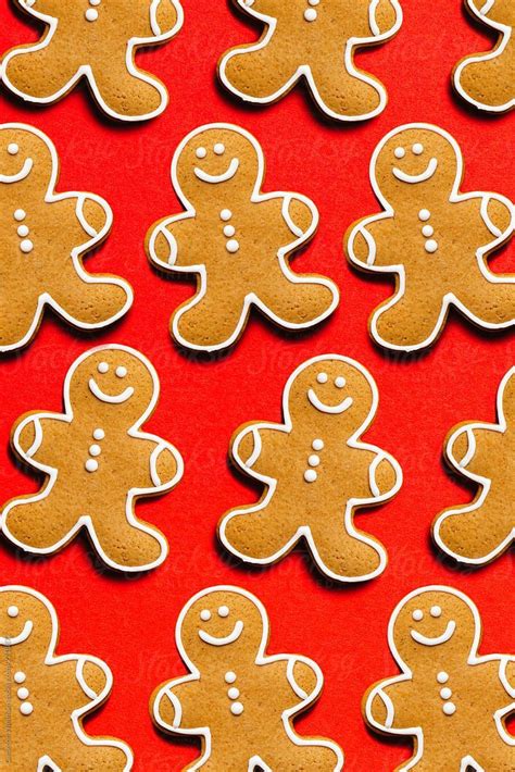 "Gingerbread Man Pattern" by Stocksy Contributor "CWP, LLC" | Wallpaper ...