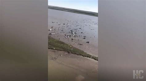 Video shows massive debris field in Amazon plane crash near Anahuac - Houston Chronicle