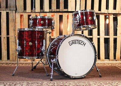 Gretsch Broadkaster Ruby Red Pearl Drum Set - 22,13,16,6.5x14 - SO#1226444 | eBay