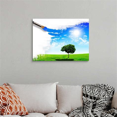 Painting a Summer Nature Scene Wall Art, Canvas Prints, Framed Prints ...