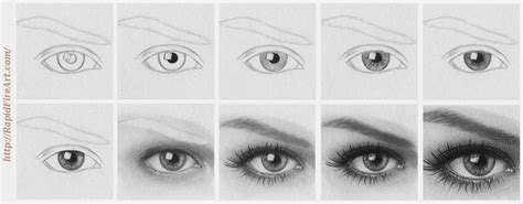 How to Draw a Realistic Eye: 9 Steps | RapidFireArt