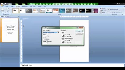 How to Change Page Size in PowerPoint - YouTube