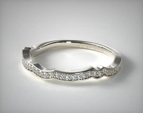 18K White Gold Matching Wedding Band-14860w