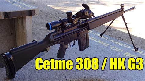 Cetme 308 / Heckler & Koch G3 designated marksman rifle build - YouTube