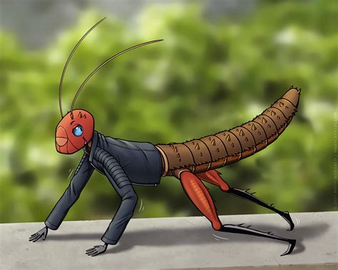 Falkie Does the Stickbug Dance — Weasyl