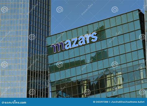 View on the Mazars Signboard Editorial Stock Photo - Image of company ...