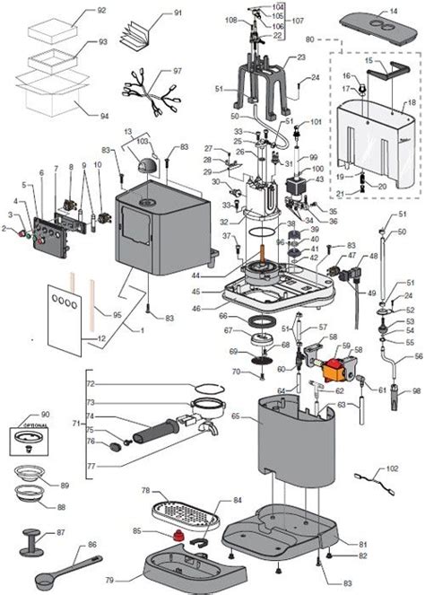 Gaggia Baby Black - Parts Diagram | Part Diagrams | Pinterest ...