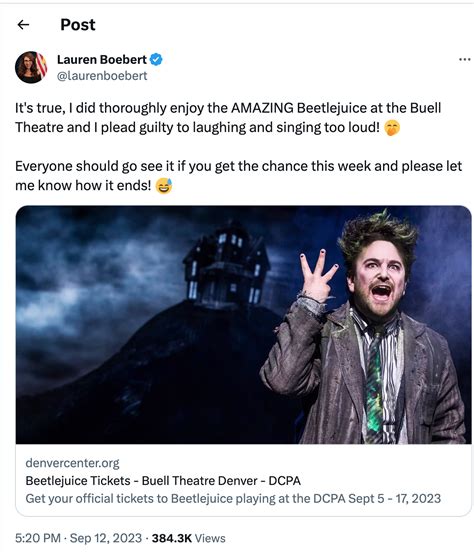 Rep. Lauren Boebert booted from 'Beetlejuice' show after disturbance and vaping complaints | KRDO