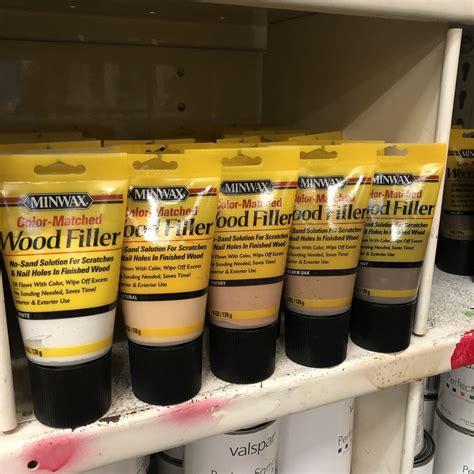 Minwax Color-Matched Wood Filler (color options)