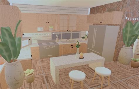 Aesthetic Blush Bloxburg Kitchen