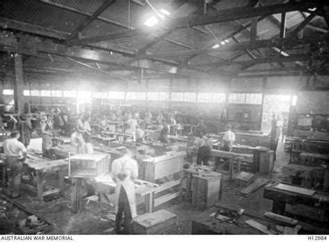 Edwardstown, South Australia. Returned soldiers from WW1 being taught cabinet making. (Donor ...