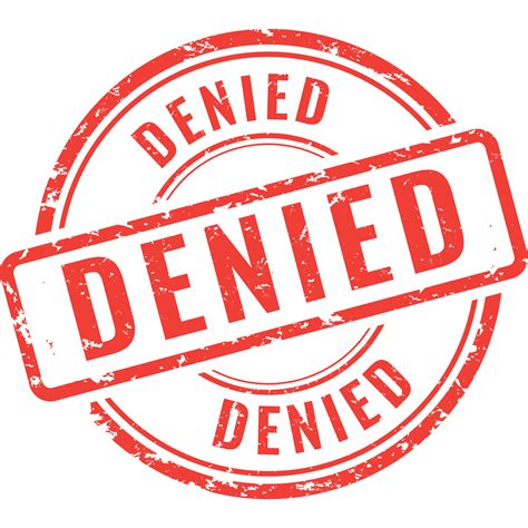 denied, rubber stamp 21433000 PNG