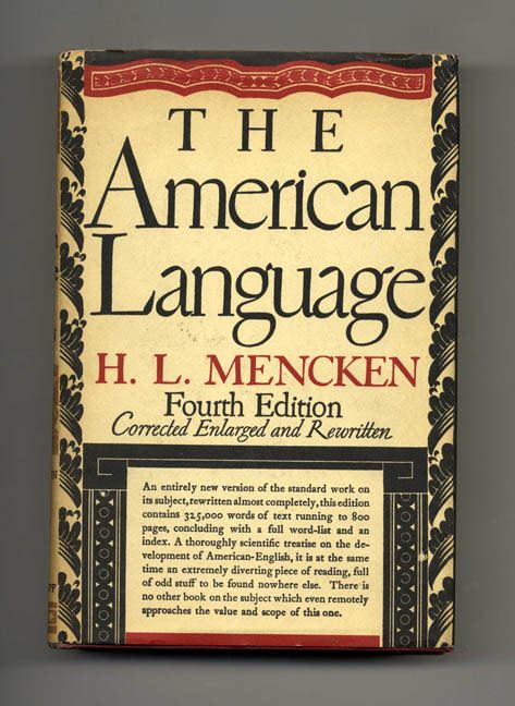 The American Language | H. L. Mencken | Books Tell You Why, Inc