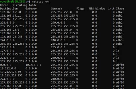 Perintah untuk Melihat Network Routing Table di GNU/Linux - LinuxSec