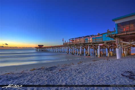 Cocoa Beach Pier Early Morning at the Beach | HDR Photography by Captain Kimo