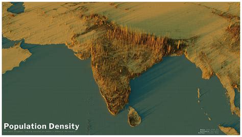 India Population Density Map : r/MapPorn