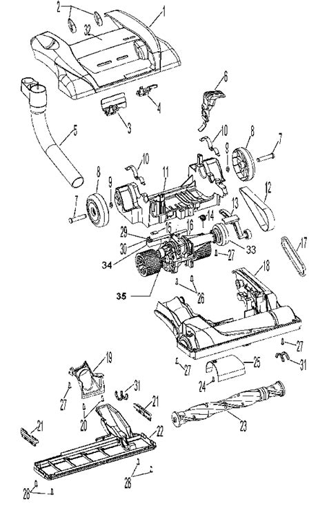 Parts Diagram Hoover Windtunnel