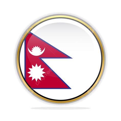 Button Flag Design Template Nepal Vector, Flag, Vector Flag, Button ...