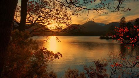 Autumn Sunrise Over Lake Wallpapers - Wallpaper Cave