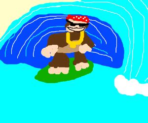 Funky Kong Surfing - Drawception