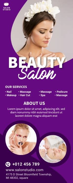 Beauty Salon & Spa Roll Up Banner Template | PosterMyWall