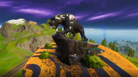 Fortnite now has a Black Panther monument