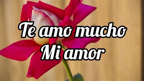 Te amo mucho mi amor...Palabras conmovedoras de amor - YouTube